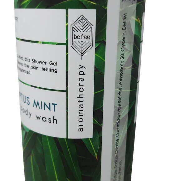 BE FREE aromatherapy RELAX ~ EUCALYTUS & MINT BODY WASH Lot of 2 Stress Relieve - Picture 5 of 6
